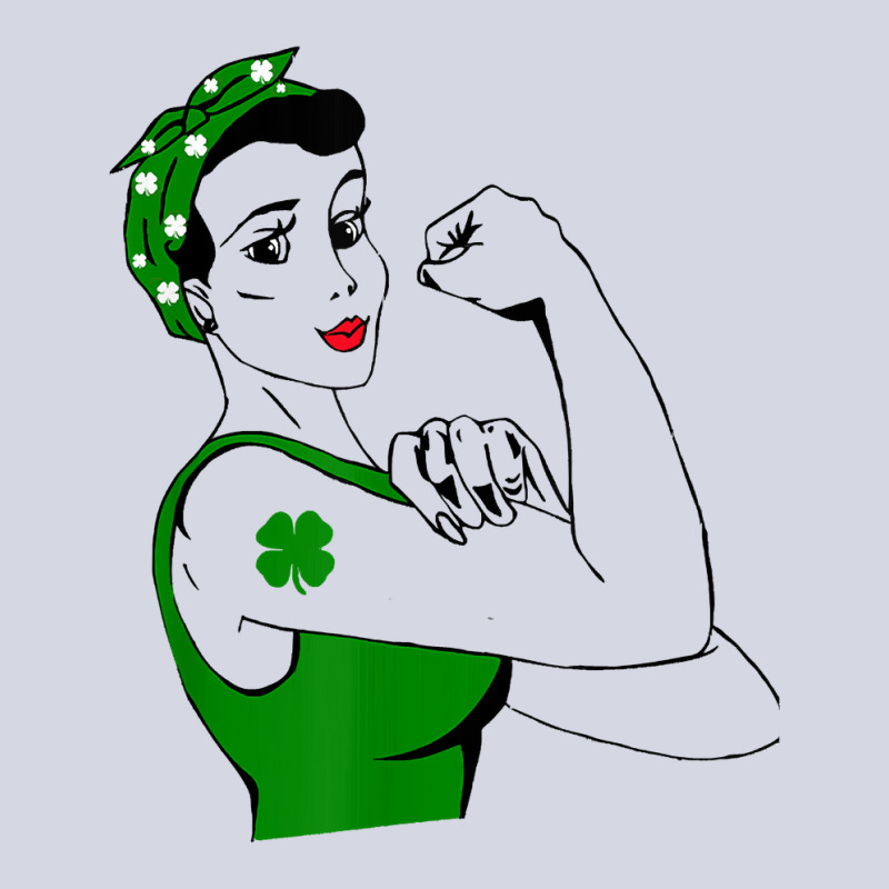 Irish Rosie The Riveter Funny Cute St Patricks Day Fleece Short | Artistshot