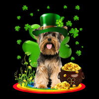 Yorkshire Terrier Dog Shamrock St Patricks Day Dog Maternity Scoop Neck T-shirt | Artistshot