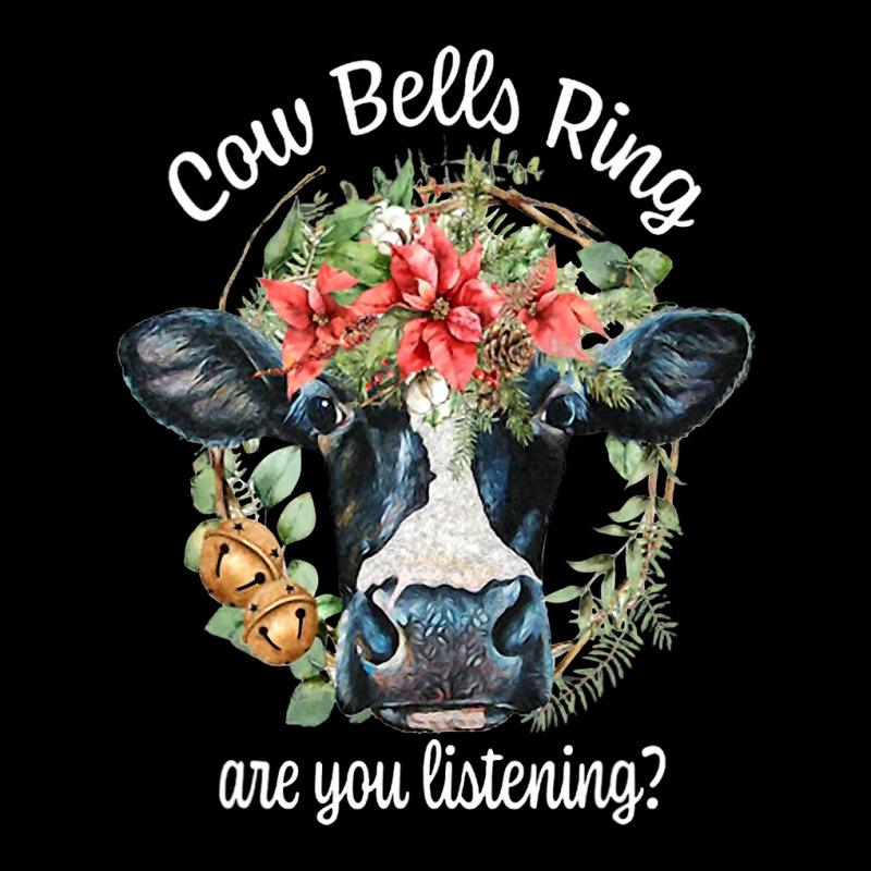 Bells Ring Are You Listening Christmas Funny Cow 1 Fleece Short | Artistshot