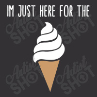 I'm Just Here For The Ice Cream Meme Cute Vanilla  Vintage Hoodie | Artistshot