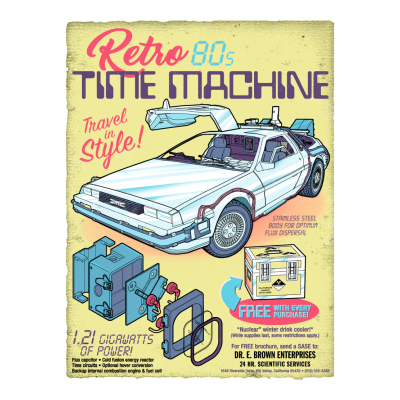 Retro Time Machine Crewneck Sweatshirt | Artistshot