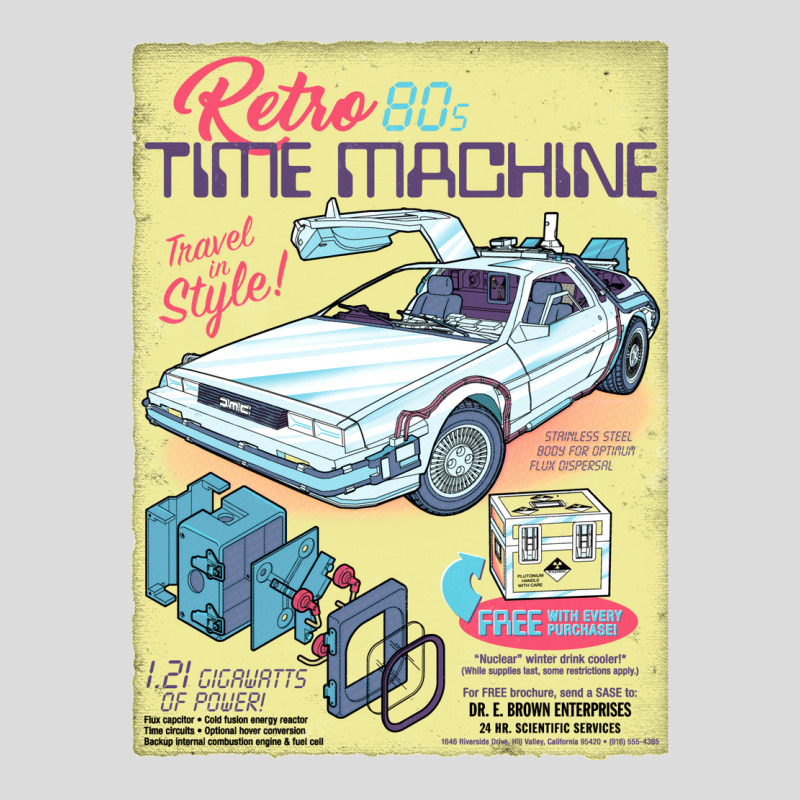 Retro Time Machine Men's Polo Shirt | Artistshot