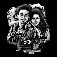 Rishi Kapoor And Madhuri Dixit 1 Cropped Hoodie | Artistshot