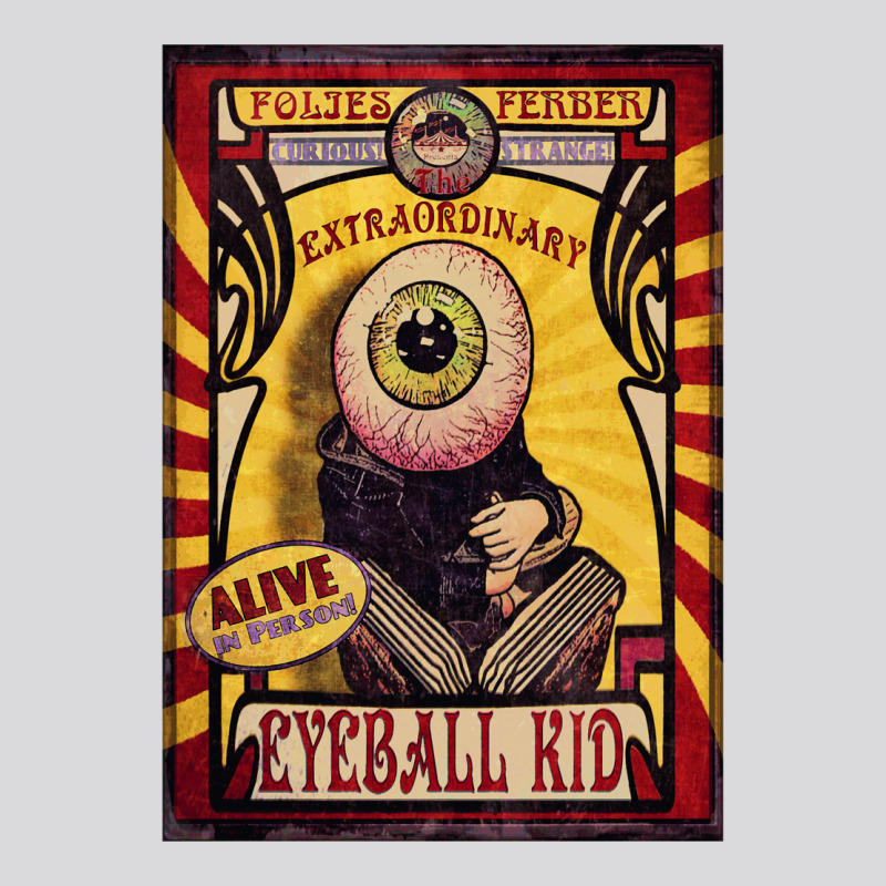 The Extraordinary Eyeball Kid Sideshow Poster Women's Triblend Scoop T-shirt by samarunasthol | Artistshot