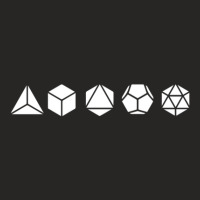 Platonic Solids   Building Blocks Of Life   Mathem Ladies Fitted T-shirt | Artistshot