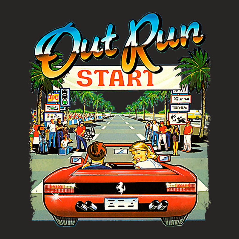 Arcade Out Run Video Game T Shirt Ladies Fitted T-Shirt by katolmcraew | Artistshot