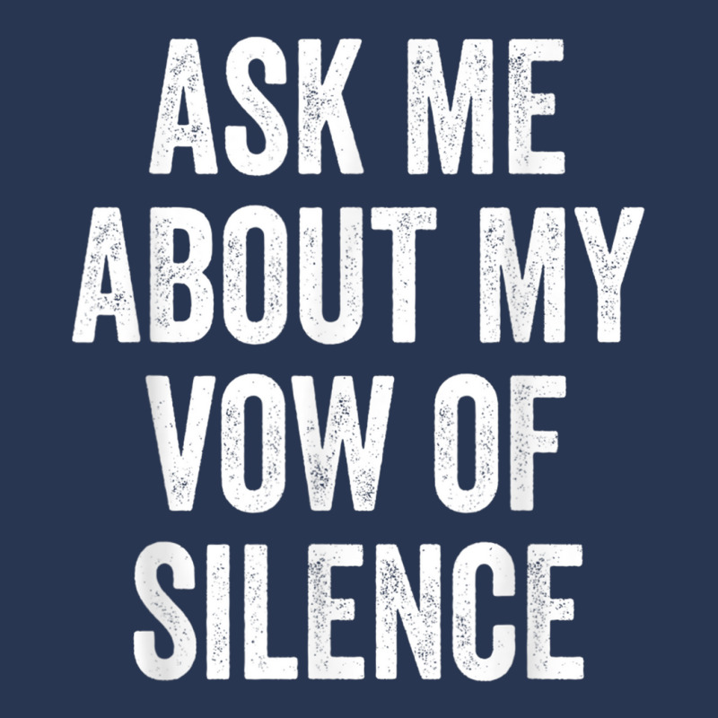 Ask Me About My Vow Of Silence, Silent Type Humor Men Denim Jacket by galloywa | Artistshot