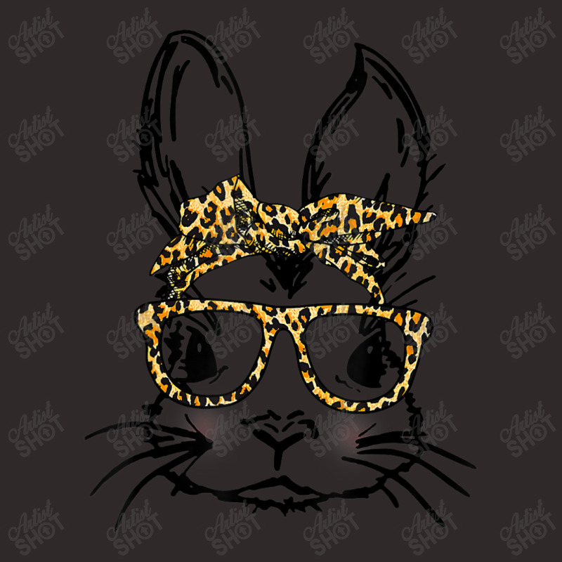 Cute Bunny Wearing Glasses Leopard Easter Day Racerback Tank | Artistshot