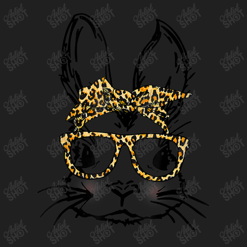 Cute Bunny Wearing Glasses Leopard Easter Day Ladies Polo Shirt | Artistshot