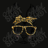 Cute Bunny Wearing Glasses Leopard Easter Day Scorecard Crop Tee | Artistshot