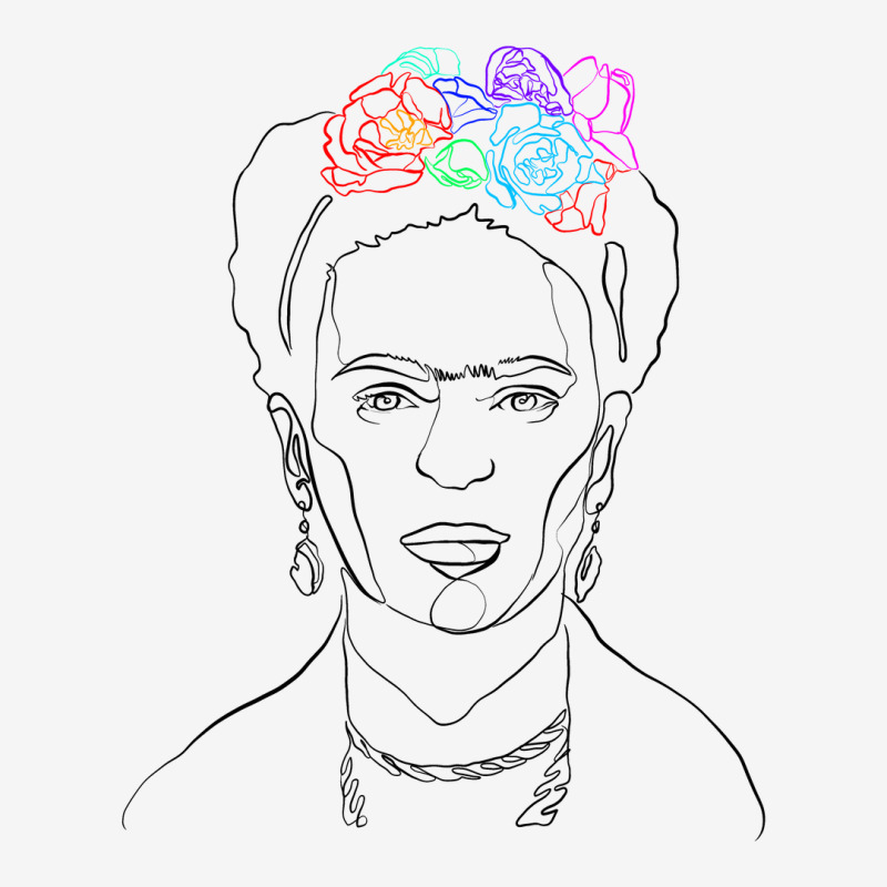 Frida Kahlo Line Art Classic T-shirt by autlu2024 | Artistshot