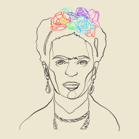 Frida Kahlo Line Art Cropped Hoodie | Artistshot