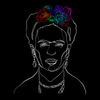 Frida Kahlo Line Art For Dark Men's Long Sleeve Pajama Set | Artistshot