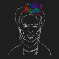 Frida Kahlo Line Art For Dark Classic T-shirt | Artistshot