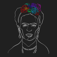 Frida Kahlo Line Art For Dark Ladies Polo Shirt | Artistshot