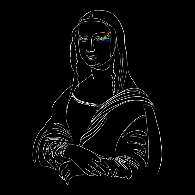 Mona Lisa Line Art For Dark Baby Tee by autlu2024 | Artistshot