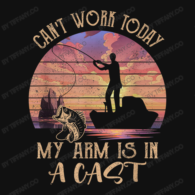 Fishing Vintage Retro I Can't Work Today My Arm Is Graphic Youth T-shirt | Artistshot