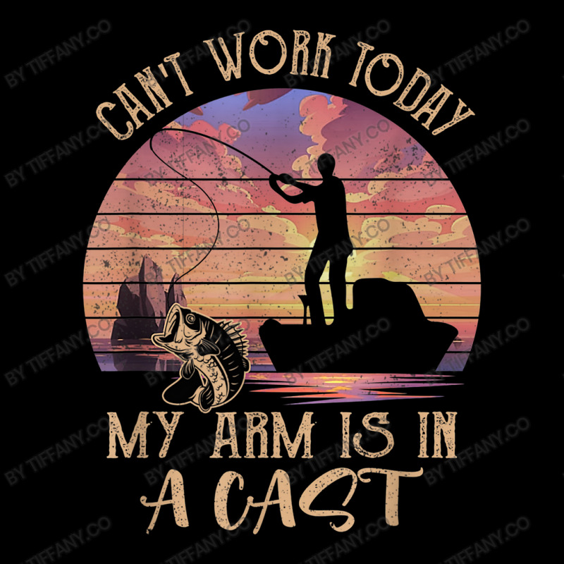 Fishing Vintage Retro I Can't Work Today My Arm Is Baby Tee | Artistshot