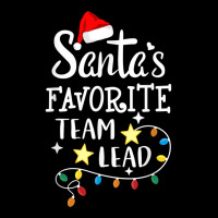 Santa's Favorite Team Lead Christmas Manager   Tea Adjustable Cap | Artistshot