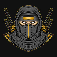 Japanese Ninja Vector Metal Print Vertical | Artistshot