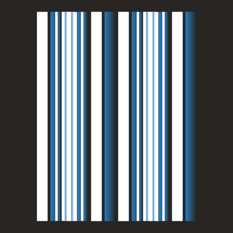 Vertical  Blue Gradient And White Striped Ladies Fitted T-Shirt by JONNELLENORTONN | Artistshot