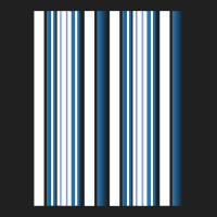 Vertical  Blue Gradient And White Striped Ladies Polo Shirt | Artistshot