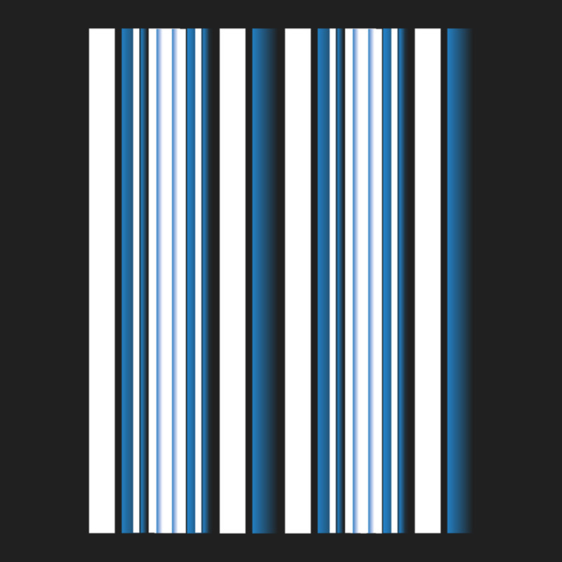 Vertical  Blue Gradient And White Striped Ladies Polo Shirt by JONNELLENORTONN | Artistshot