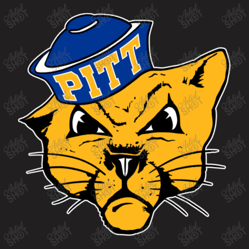 Vintage Pittsburg Panther Mascot Wearing A Cap T-shirt | Artistshot