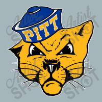 Vintage Pittsburg Panther Mascot Wearing A Cap Unisex Sherpa-lined Denim Jacket | Artistshot