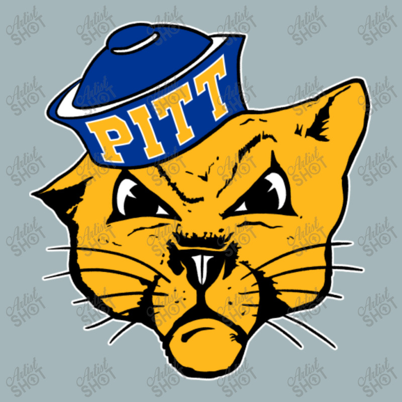 Vintage Pittsburg Panther Mascot Wearing A Cap Unisex Sherpa-lined Denim Jacket | Artistshot