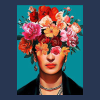 Frida Kahlo Full Flower Face Men Denim Jacket | Artistshot