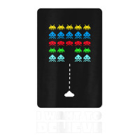 I Want To Believe Space Alien Invaders T Shirt V-neck Tee | Artistshot