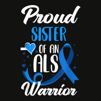 Proud Sister Of An Als Warrior Sister Brother Als Scorecard Crop Tee | Artistshot