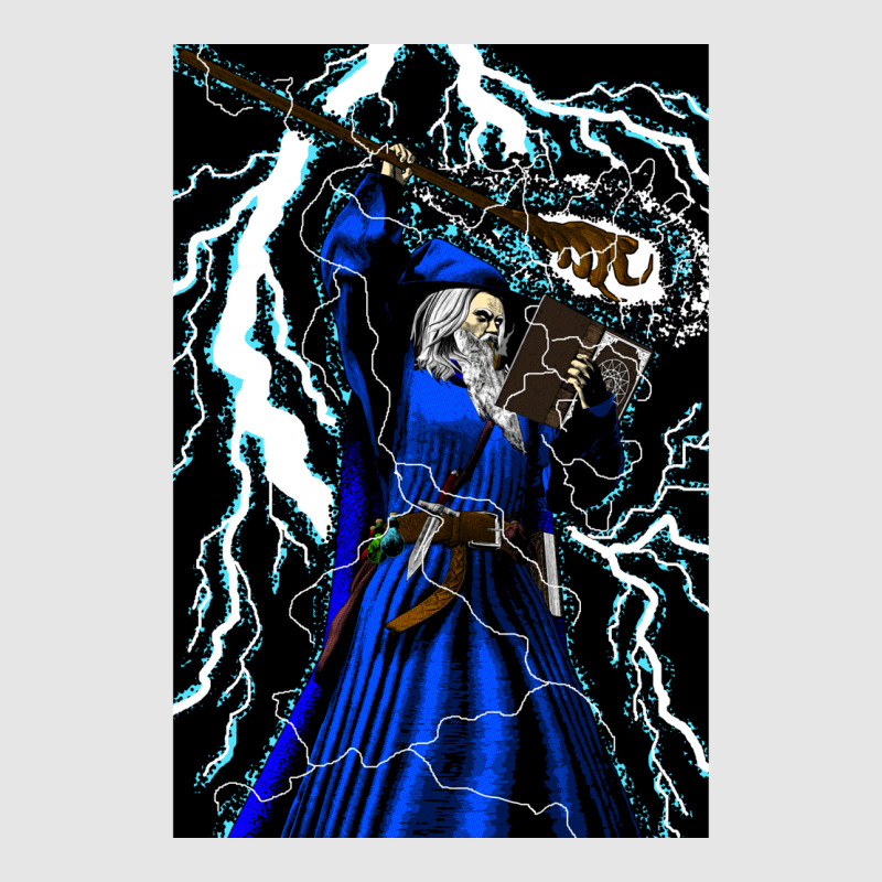 Merlin   Traditional High Fantasy Wizard (blue) Full-length Apron | Artistshot