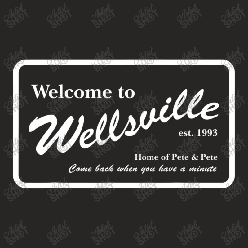 The Adventures Of Pete And Pete Wellsville Sign Ladies Fitted T-Shirt by grissomconedun | Artistshot