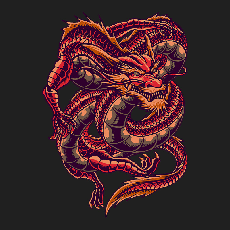 Mythical Red Dragon King Of Dragons Ladies Polo Shirt by kerrmanthez | Artistshot