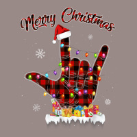 Merry Christmas Sign Language Asl Santa Hat Xmas R Vintage T-shirt | Artistshot