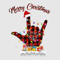 Merry Christmas Sign Language Asl Santa Hat Xmas R Hoodie & Jogger Set | Artistshot