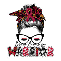 Messy Bun Women Burgundy Ribbon Brain Aneurysm War Sticker | Artistshot