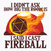 I Didnt Ask How Big The Room Is I Said I Cast Fire T-shirt | Artistshot