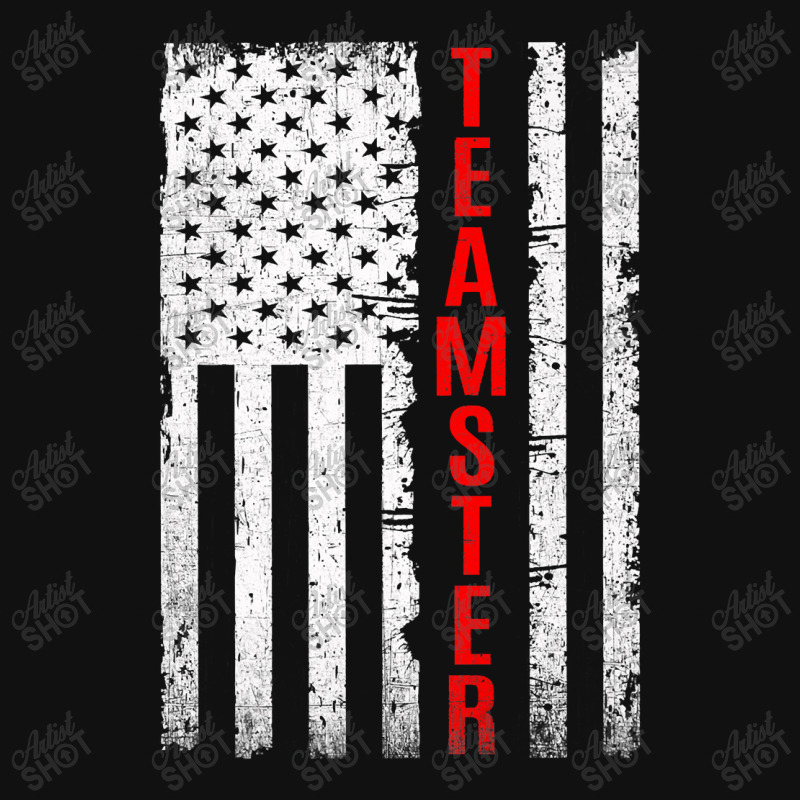 Teamster Proud American Flag Distressed Premium Graphic T-shirt by home12 | Artistshot