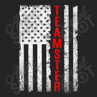 Teamster Proud American Flag Distressed Premium 3/4 Sleeve Shirt | Artistshot