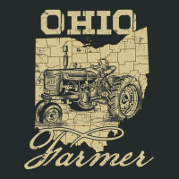 Ohio Farmer Tractor Lover State Map Farming Local  Women's Triblend Scoop T-shirt | Artistshot