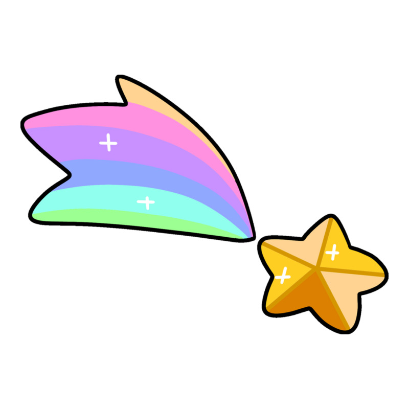 Golden Rainbow Shooting Star Sticker | Artistshot