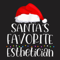 Santa's Favorite Esthetician Christmas Family Sant T-shirt | Artistshot