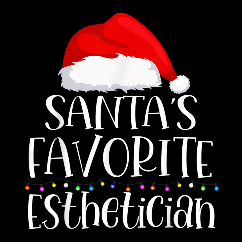 Santa's Favorite Esthetician Christmas Family Sant V-neck Tee | Artistshot