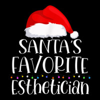 Santa's Favorite Esthetician Christmas Family Sant Lightweight Hoodie | Artistshot