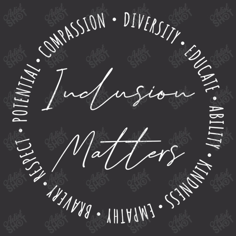 Inclusion Matters Special Education Sped Teacher F Vintage Hoodie | Artistshot