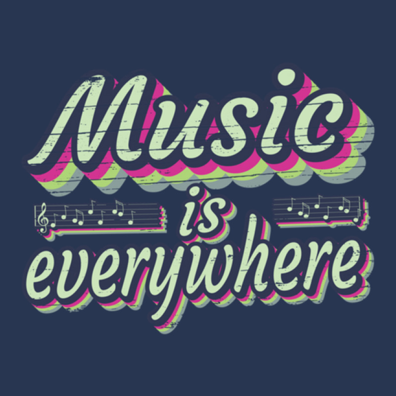 Music Is Everywhere  Music Lover Quote 1 Ladies Denim Jacket by HeatherHowell | Artistshot