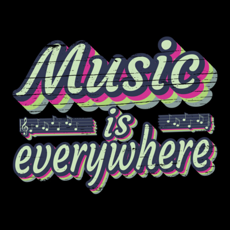 Music Is Everywhere  Music Lover Quote 1 Maternity Scoop Neck T-shirt by HeatherHowell | Artistshot